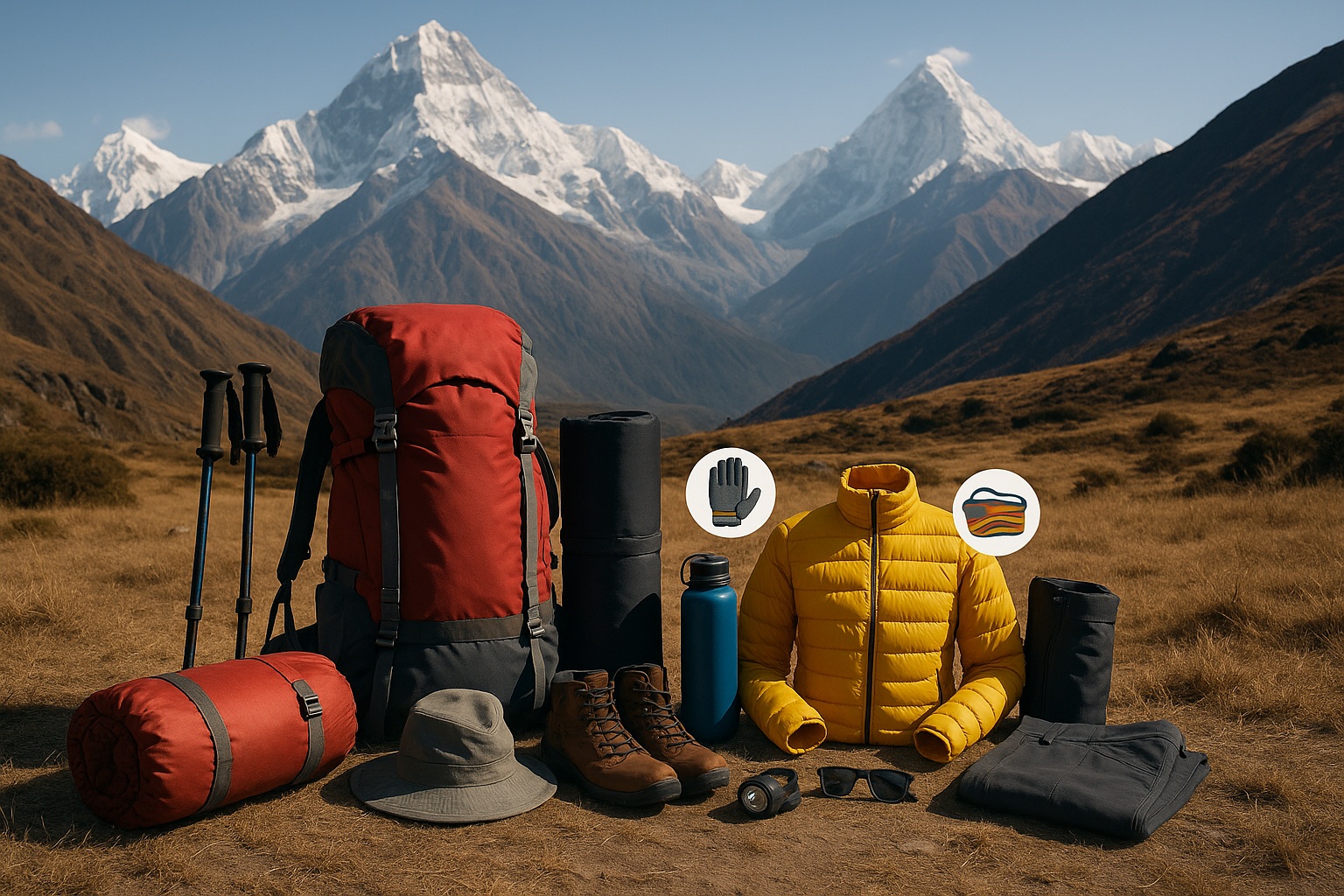 Trekking in Nepal packing list